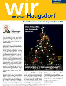 Haugsdorf aktuell Dezember 2021