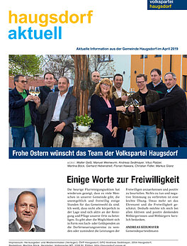 Haugsdorf aktuell April 2019